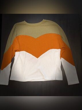 SHEIN Waffle Knit Long Sleeve